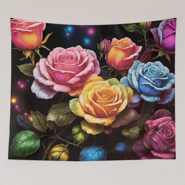 Item preview, Rainbow Roses Enchanted Forest  designed and sold by Myra365Art.