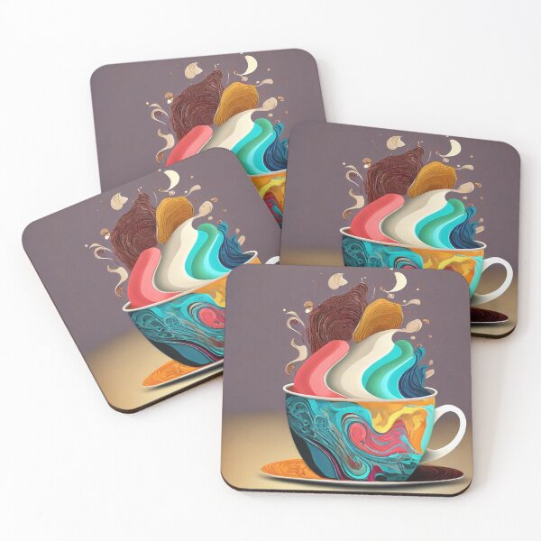 Item preview, Colorful cup of coffee filled with creativity designed and sold by fotofeast.