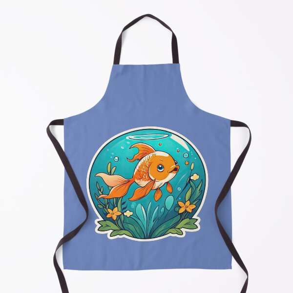 Item preview, Goldfish and Flowers in Aquarium designed and sold by Bilisik.