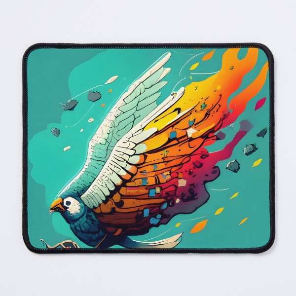 Item preview, art of colorful bird designed and sold by SabyDigitalArt.