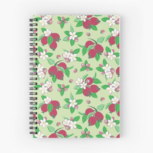 Item preview, Apple Blossom with red apples pattern designed and sold by Stephanie J Lewis.