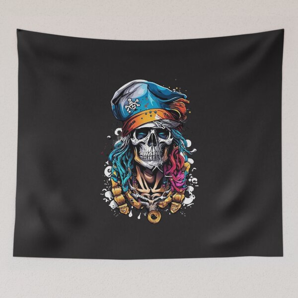 Item preview, Skull T-shirt  Pirate King 02 designed and sold by BDPoktat.