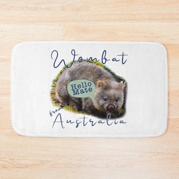 Item preview, Hello Mate - Wombat designed and sold by Michael van der Hoorn.