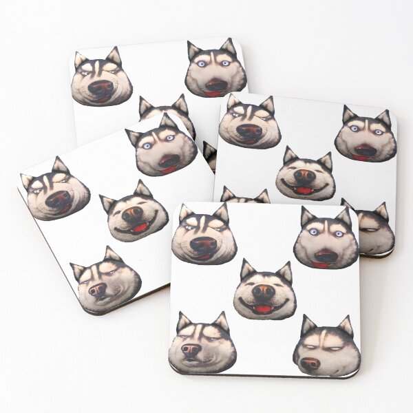 Item preview, husky meme face pack designed and sold by ipoppppp.