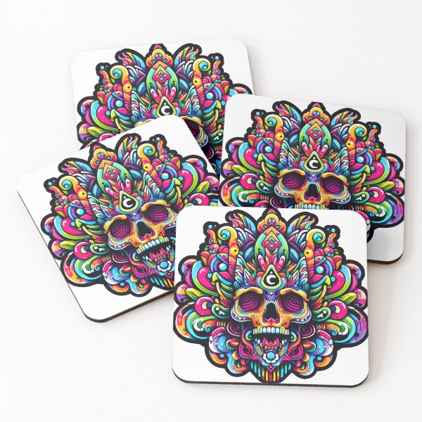 Item preview, Melting skull designed and sold by Psilosybart.