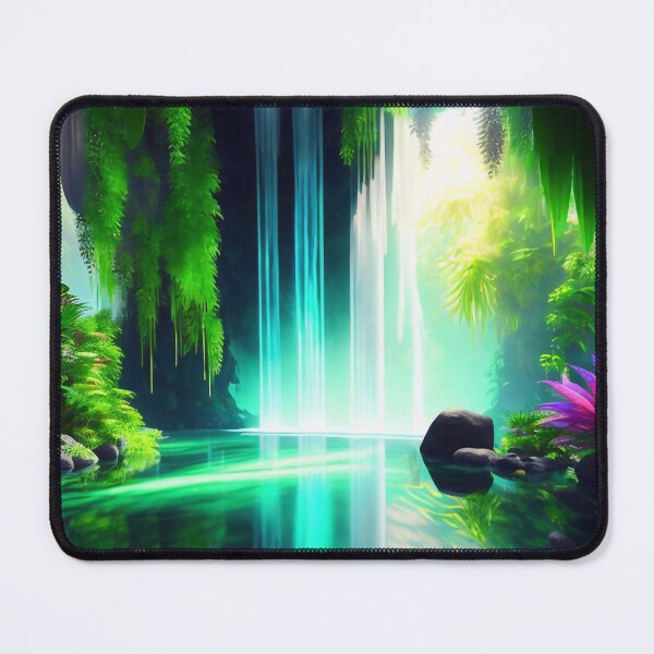 Item preview, Beautiful waterfall in the jungle designed and sold by M-Y-A-R-T-.
