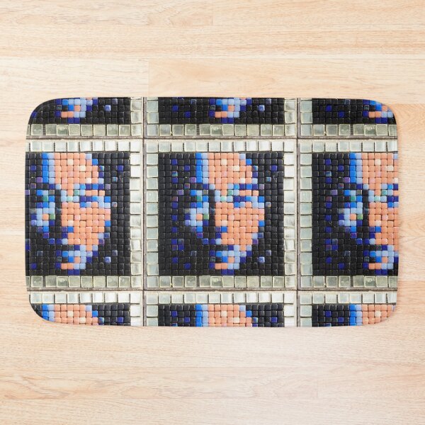 Item preview, Hermes mosaic portrait - Blue and Orange designed and sold by frederic Lecut.