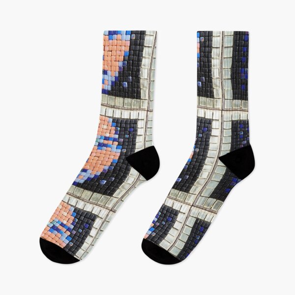 Item preview, Hermes mosaic portrait - Blue and Orange designed and sold by frederic Lecut.
