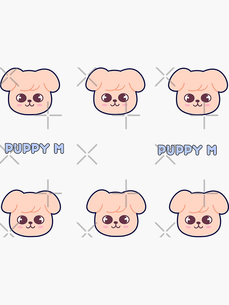 STRAY KIDS (SKZOO) Seungmin’s Character Puppy M 8 Piece Set | Sticker