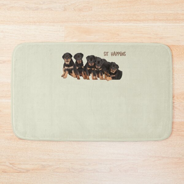 Item preview, Sit Happens For Six Rottweiler Puppies Dog Lover Quote 2 designed and sold by taiche.