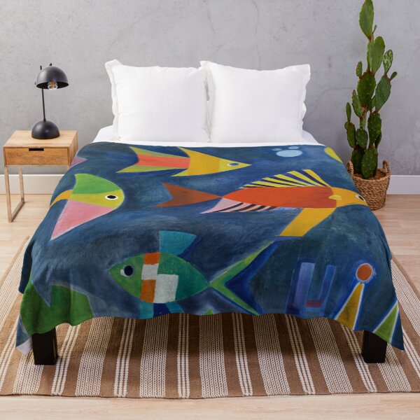 Item preview, Aquatic Dreams Inspired By Paul Klee's Around the Fish designed and sold by Tamas Das.
