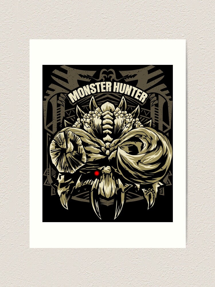 Diablos Monster Hunter Art Board Print for Sale by Dan Dee