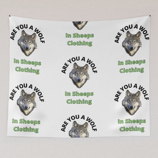 Item preview, Are You a Wolf in Sheeps clothing designed and sold by LGMmugsdesign.