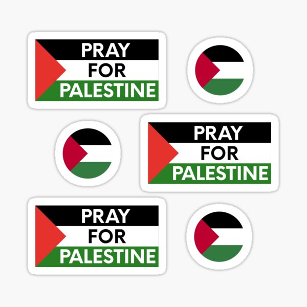 Vista previa del artículo con la obra «Oren por Palestina - Activismo palestino», diseñado y vendido por PeacePlanet.