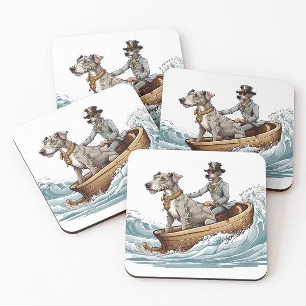 Item preview, Captain Canine: The Irish Wolfhound Duo Sets Sail designed and sold by Fenomena Designs.