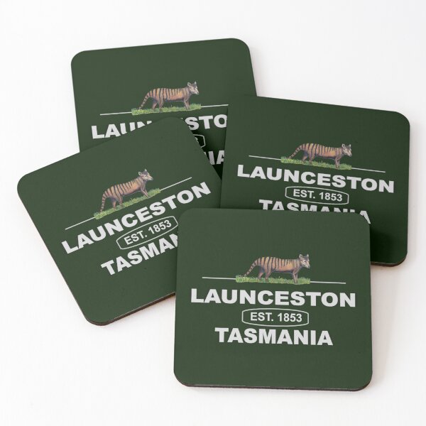 Item preview, Launceston, 1853, Tasmania with Iconic Tasmanian Tiger designed and sold by KC Morcom.