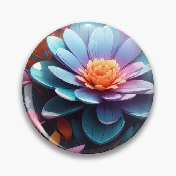 Item preview, Fantasy Flower Sticker: 3D Vector Art with Cinematic Charm (57) designed and sold by WASjourney.