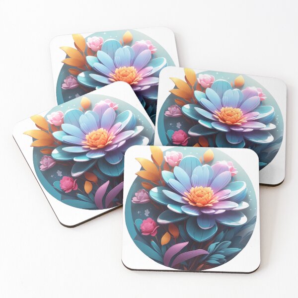 Item preview, Fantasy Flower Sticker: 3D Vector Art with Cinematic Charm (57) designed and sold by WASjourney.
