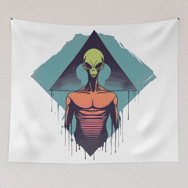 Item preview, alien watching art designed and sold by Old-Orge.