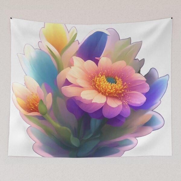 Item preview, Fantasy Flower Sticker: 3D Vector Art with Cinematic Lighting and Charm (58) designed and sold by WASjourney.