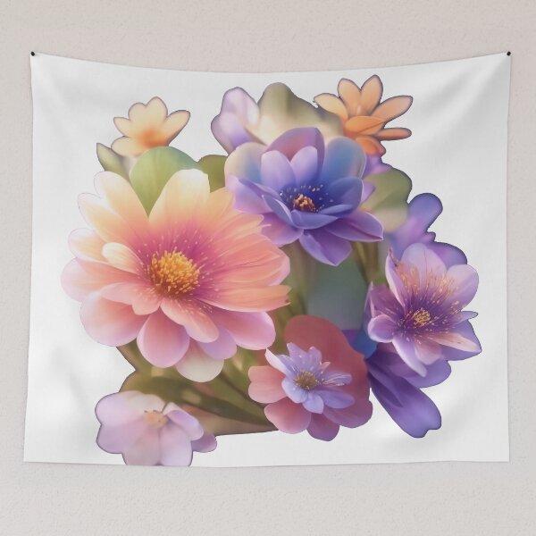 Item preview, Fantasy Flower Sticker: 3D Vector Art with Cinematic Charm and Detail (59) designed and sold by WASjourney.