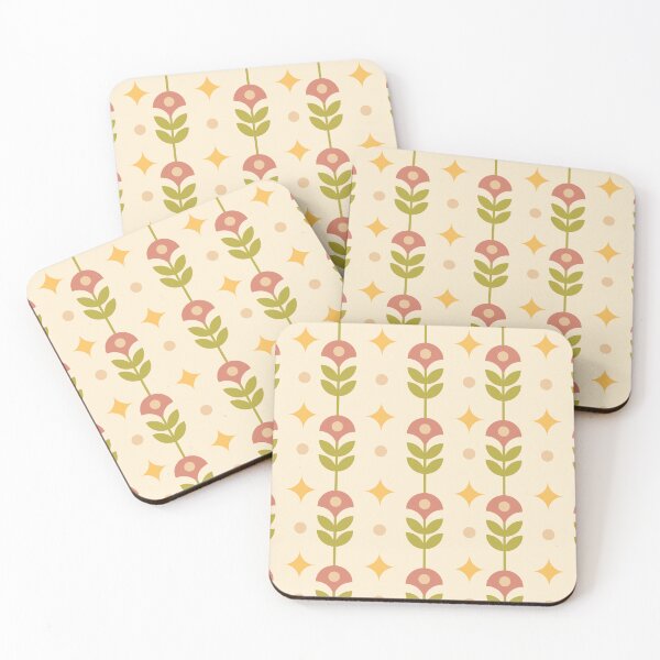 Item preview, Retro wallpaper pattern floral pattern designed and sold by DerSenat.