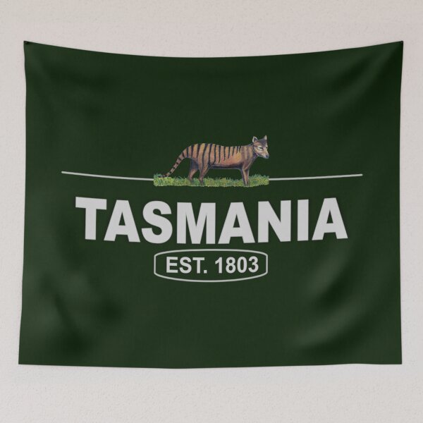 Item preview, Established 1803, Tasmania with the Iconic Tasmanian Tiger designed and sold by KC Morcom.