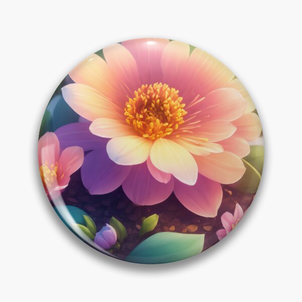 Item preview, Enchanting Fantasy Flower Sticker: 3D Vector Art and Cinematic Charm (60) designed and sold by WASjourney.