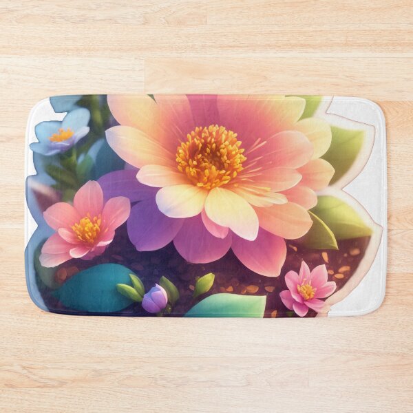 Item preview, Enchanting Fantasy Flower Sticker: 3D Vector Art and Cinematic Charm (60) designed and sold by WASjourney.