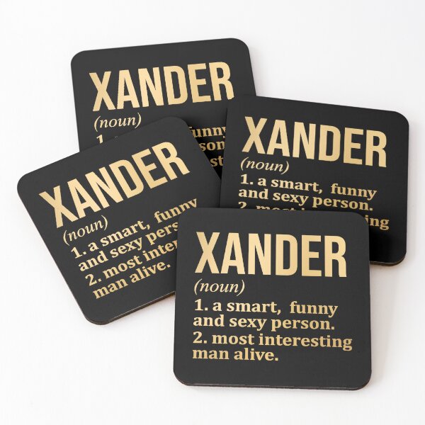 Item preview, Xander Name Definition in Gold designed and sold by XCIV.