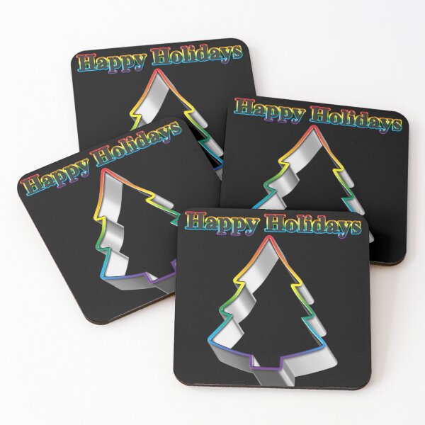 Item preview, Cookie cutter Tree LGBT Happy Holidays Rainbow Pride designed and sold by TheirChoice.