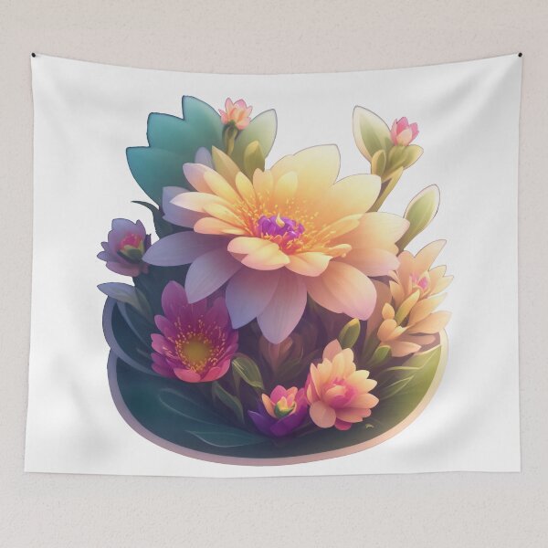 Item preview, Cinematic Fantasy Flower Sticker: 3D Vector Art with Enchanting Detail (61) designed and sold by WASjourney.