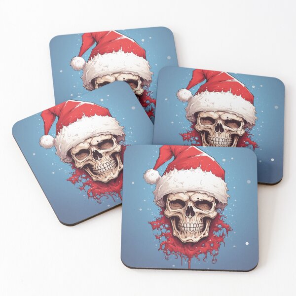 Item preview, Yuletide Terror: Santa's Sinister Skull designed and sold by Spooky111Realm.