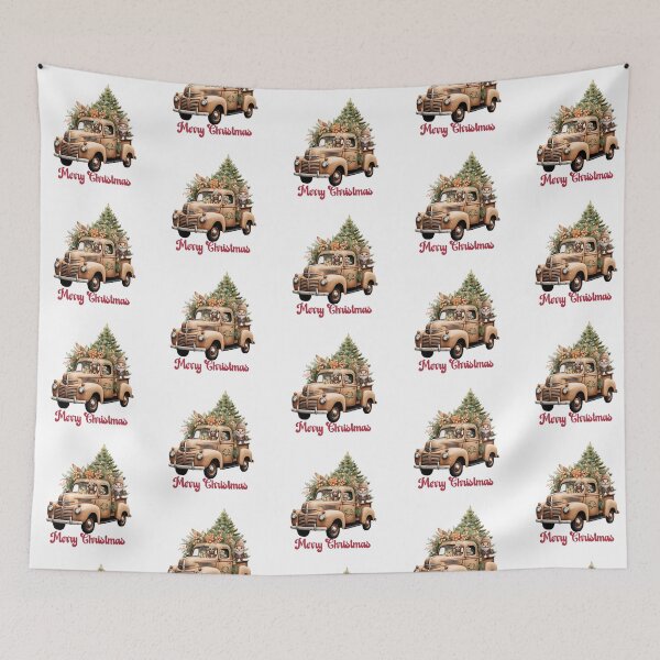 Item preview, Christmas Truck,Merry Christmas,Joy To The World  designed and sold by BotunPeony.