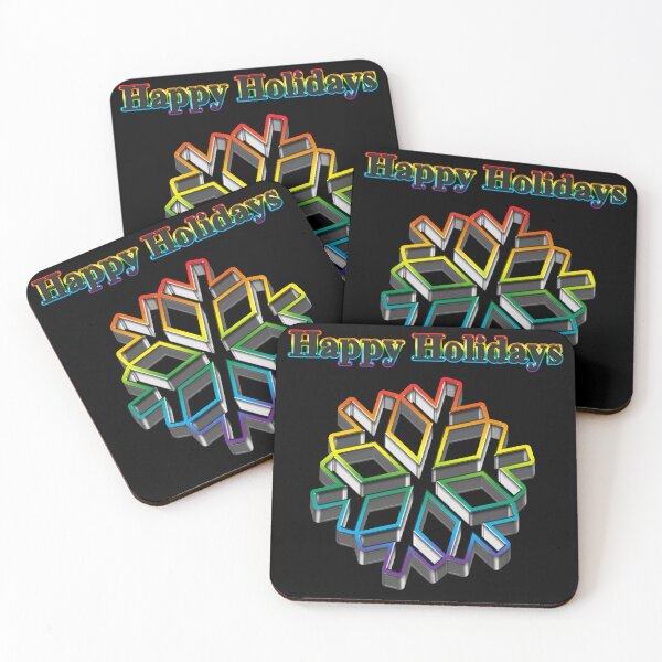 Item preview, Cookie cutter Snow Flake LGBT Happy Holidays Rainbow Pride designed and sold by TheirChoice.