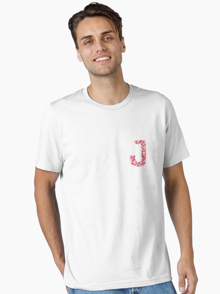 T-shirt essentiel avec l'œuvre « bisous Lettre J » de l'artiste