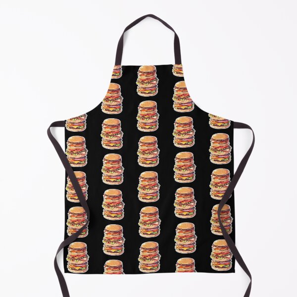 Item preview, Extra Big Burger Wallpaper Inspiration Shirt Sticker Design with Black Background by Zeesdesign on Redbubble designed and sold by ZEESDESIGN.