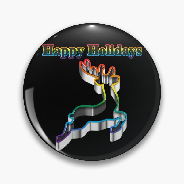 Item preview, Cookie cutter Reindeer LGBT Happy Holidays Rainbow Pride designed and sold by TheirChoice.