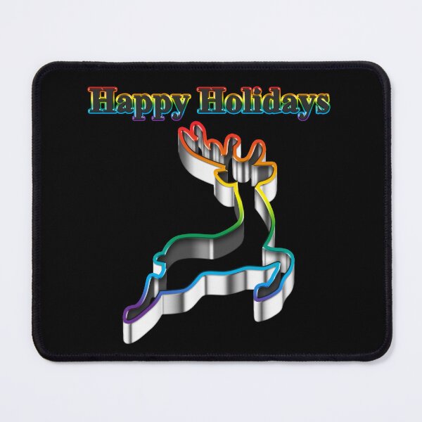 Item preview, Cookie cutter Reindeer LGBT Happy Holidays Rainbow Pride designed and sold by TheirChoice.
