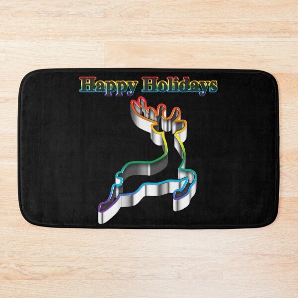 Item preview, Cookie cutter Reindeer LGBT Happy Holidays Rainbow Pride designed and sold by TheirChoice.