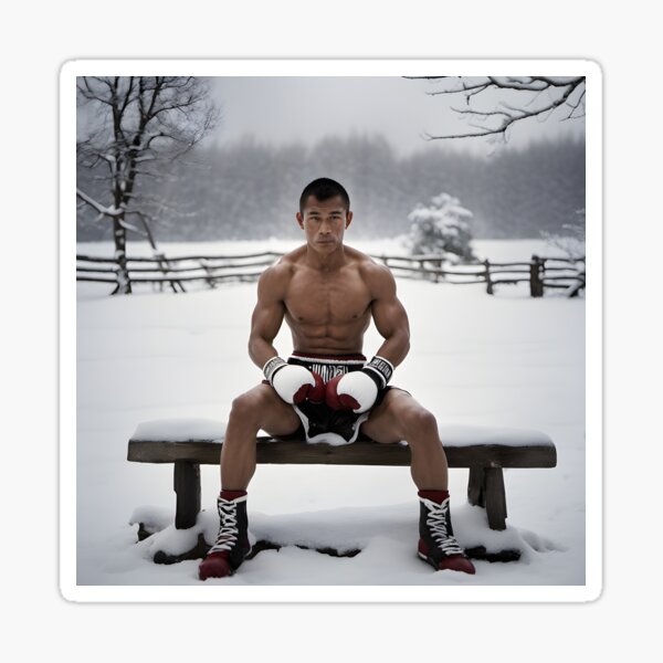 Item preview, Thai Boxing on Snow designed and sold by AsianStyle2020.