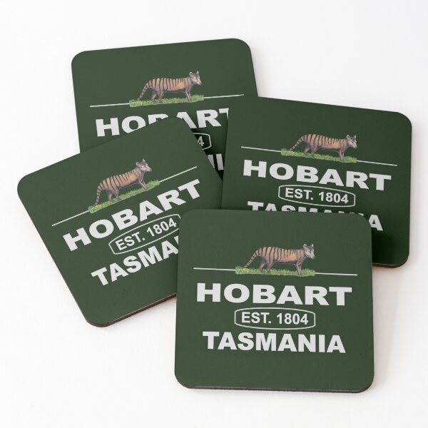 Item preview, Established 1804, Hobart, Tasmania with the Iconic Tasmanian Tiger designed and sold by KC Morcom.