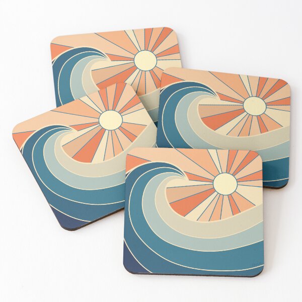 Item preview, Retro Revival: Timeless elegance with a sun wave designed and sold by thrine.