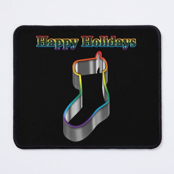 Item preview, Cookie cutter Stocking LGBT Happy Holidays Rainbow Pride designed and sold by TheirChoice.