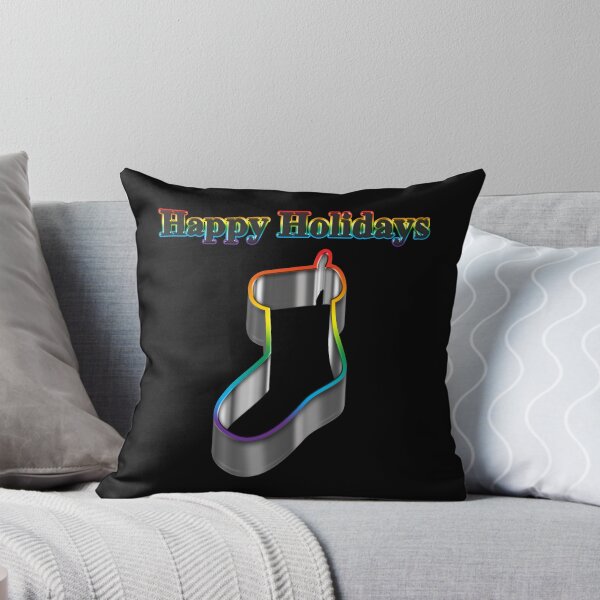 Item preview, Cookie cutter Stocking LGBT Happy Holidays Rainbow Pride designed and sold by TheirChoice.