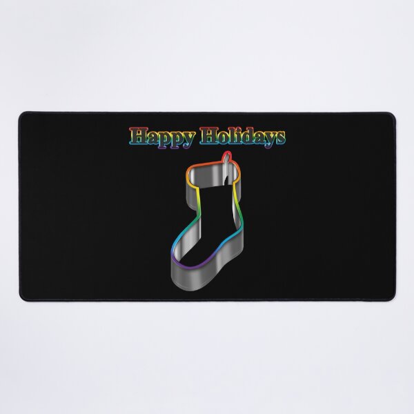 Item preview, Cookie cutter Stocking LGBT Happy Holidays Rainbow Pride designed and sold by TheirChoice.