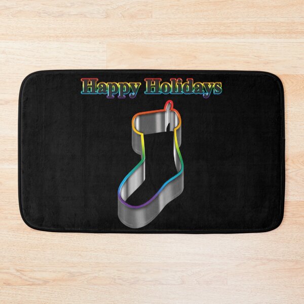 Item preview, Cookie cutter Stocking LGBT Happy Holidays Rainbow Pride designed and sold by TheirChoice.