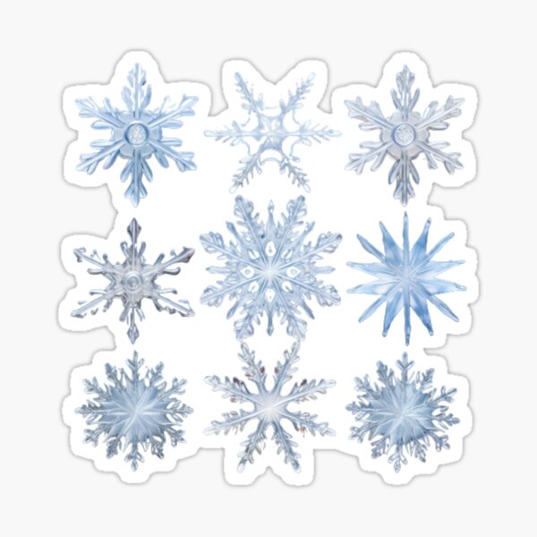 3D snowflakes with glitter foam sheets