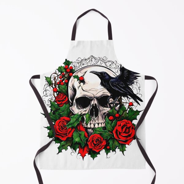 Item preview, Goth Xmas Gothic Style Raven and Skull Christmas designed and sold by CyberArtistOne.