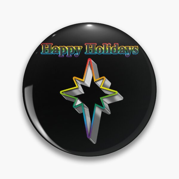 Item preview, Cookie cutter Star LGBT Happy Holidays Rainbow Pride designed and sold by TheirChoice.